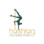 logo hashtag studio pole dance bez tła